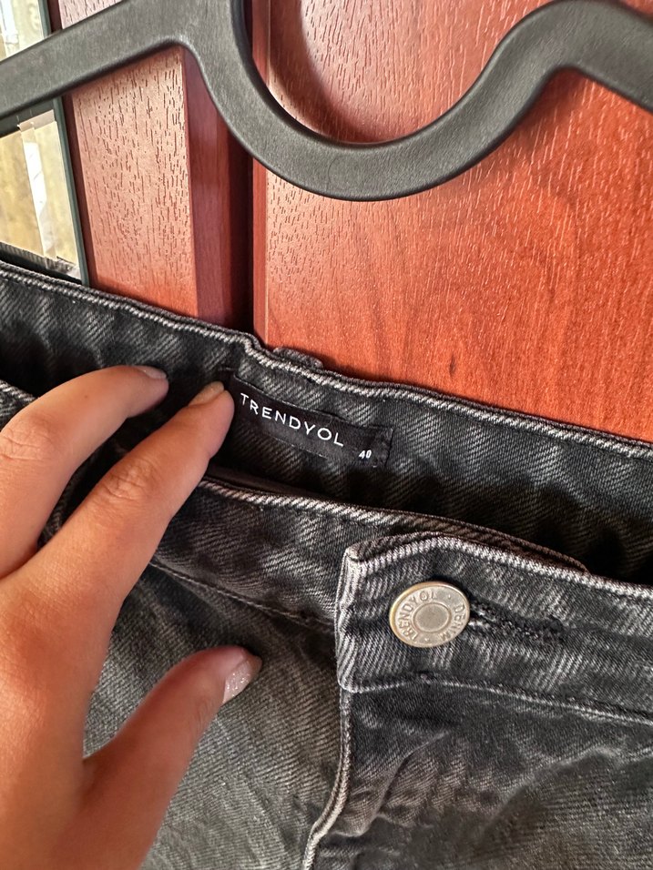 Siyah Mini Kot Şort - Görsel 2