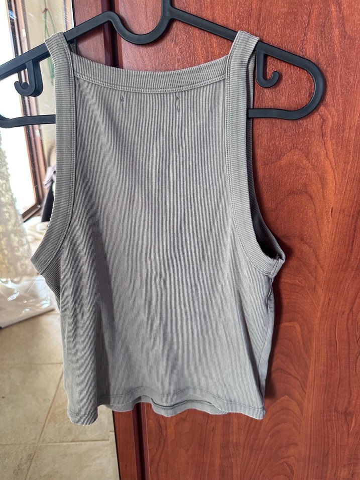 Gri Kolsuz Yüksek Yakalı Kadın Atlet - Görsel 3