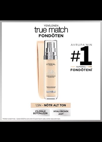 L'Oréal True Match Fondöten Açık Bej - Görsel 2