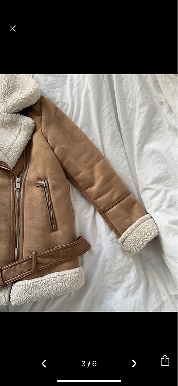 m Beden Stradivarius kürklü ceket