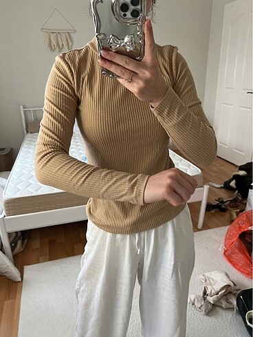 xs Beden Camel bluz