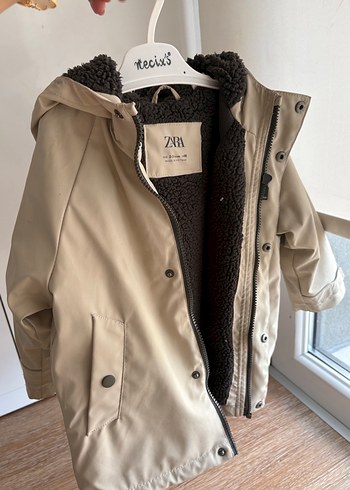 Kürklü Bej Street Wear Erkek Çocuk Mont