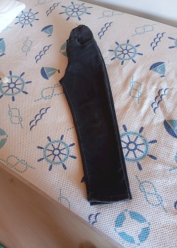 Ankresit Erkek Çocuk Kemerli Denim Pantolon - Görsel 5