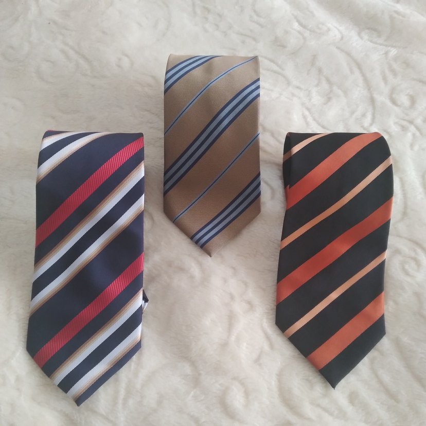 Şık Çizgili Erkek Kravat Set — görsel 4/12