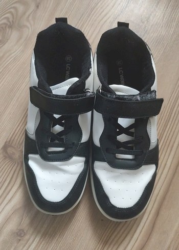 Siyah Beyaz Erkek Çocuk Günlük Spor Ayakkabı 38 numara - Görsel 4