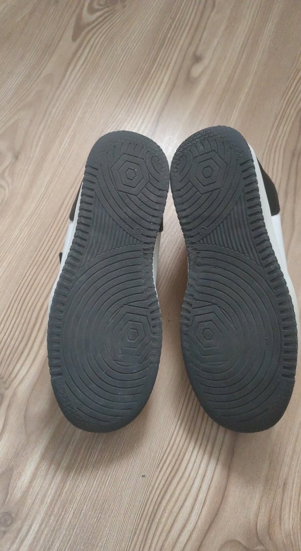 Siyah Beyaz Erkek Çocuk Günlük Spor Ayakkabı 38 numara - Görsel 3