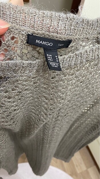 Mango Mango vizon rengi mevsimlik triko kusursuz