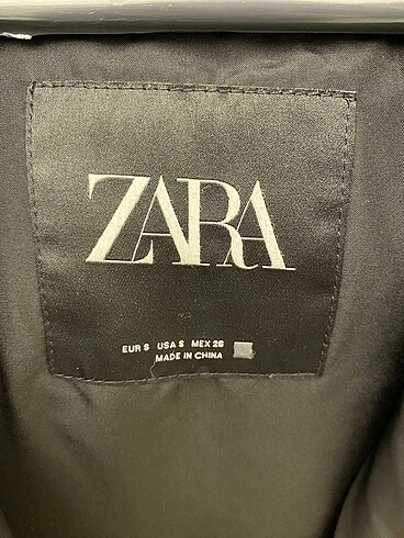 Zara kuş tüyü uzun şişme mont yepyeni