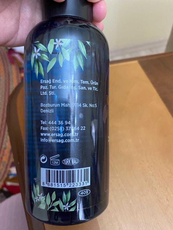 Ersağ Mandalina Kolonyası 400 ml - Görsel 4