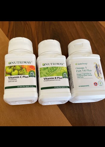Nutriway Omega-3, Vitamin C ve B Plus Takviyeleri