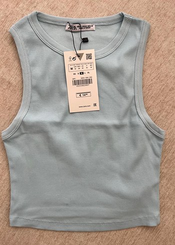 universal Beden beyaz Renk Zara Crop Tshirt