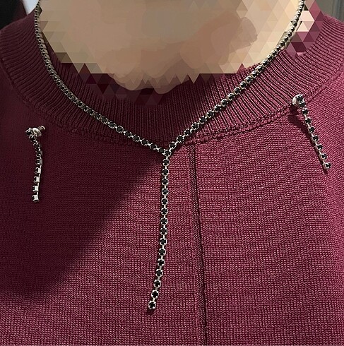 Su yolu kolye ve küpe takımı