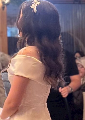 İnci Boncuklu Beyaz Kadın Saç Aksesuarı - Görsel 4