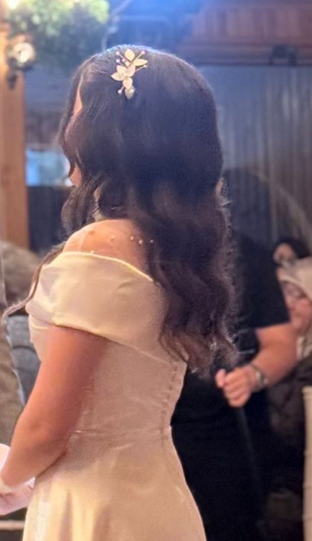 İnci Boncuklu Beyaz Kadın Saç Aksesuarı - Görsel 4