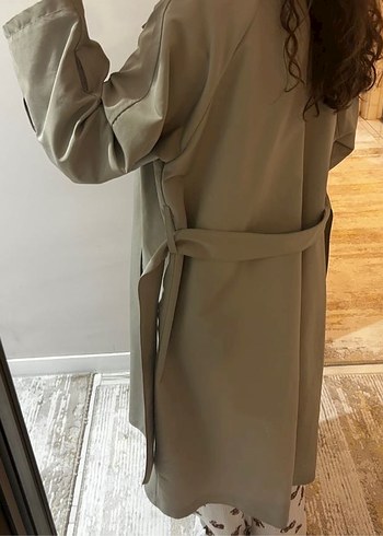 Bej Kadın Trençkot - Görsel 6