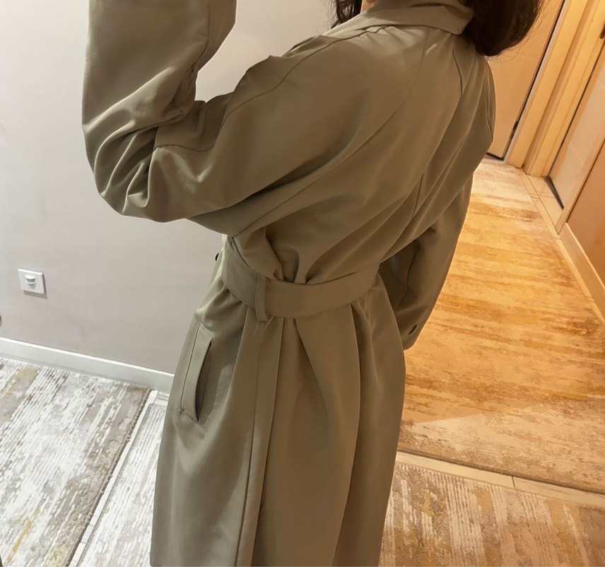 Bej Kadın Trençkot - Görsel 3