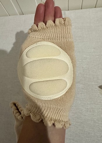 Bej Elastik bebek Dizi Koruyucu (emekleme için - Görsel 3