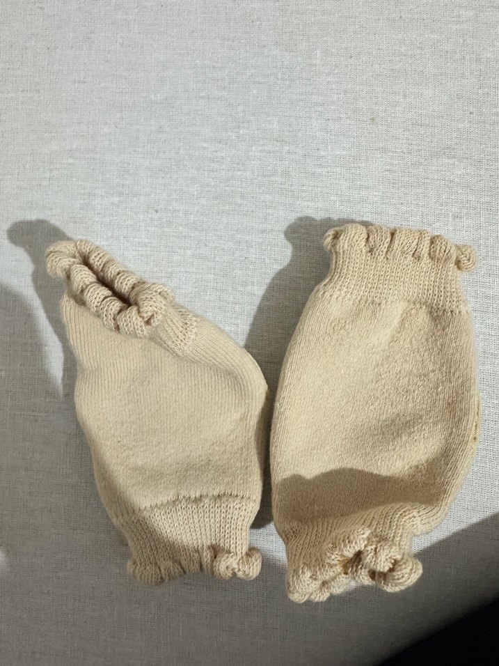 Bej Elastik bebek Dizi Koruyucu (emekleme için - Görsel 2