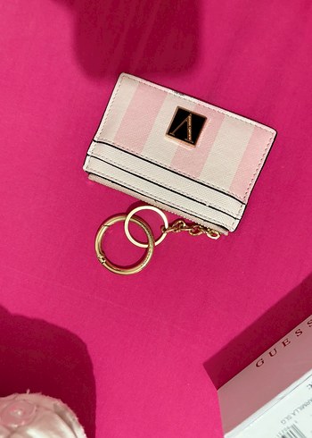 Fermuarlı Pembe Deri Kadın Cüzdan