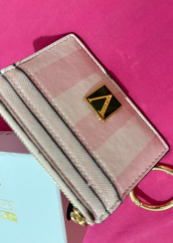 Victoria s Secret Fermuarlı Pembe Deri Kadın Cüzdan