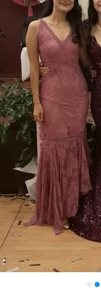 Diğer Üzeri tüllü zarif elbise