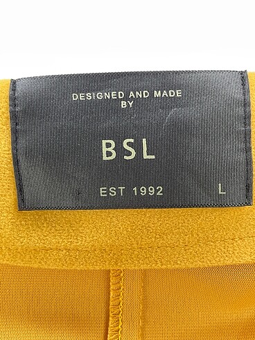 l Beden sarı Renk BSL FASHION Kot Ceket %70 İndirimli.