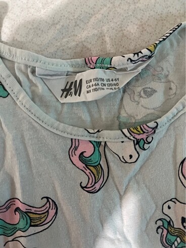 H&M H&M kız çocuk unicornlu elbise