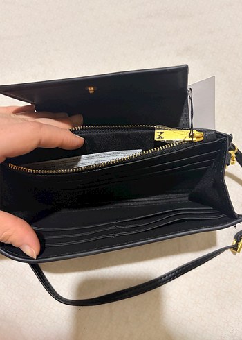 Mango Siyah Deri Cüzdan Çanta - Görsel 4