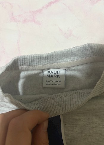 Paulmark Gri Uzun Kollu Baskılı Sweatshirt - Görsel 2