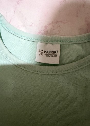 Lc Waikiki Kız Çocuk Yeşil Unicorn Baskılı Uzun Kollu Tişört - Görsel 3