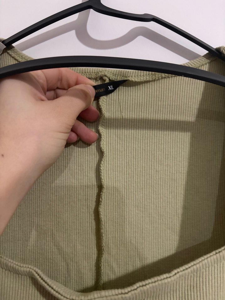 Kadın Haki Uzun Fitilli Elbise - Görsel 3