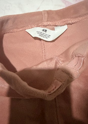 H&M Pembe Süet Kız Tayt - Görsel 2