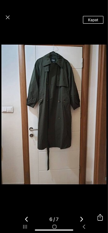 46 Beden zara su gecirmez trençkot trenchcoat