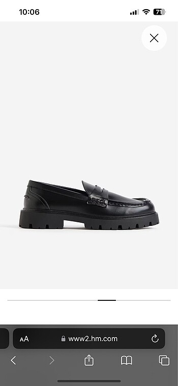 H&M chunky loafer mokasen ayakkabi