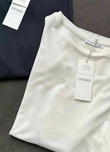 Oysho Tişört Krem