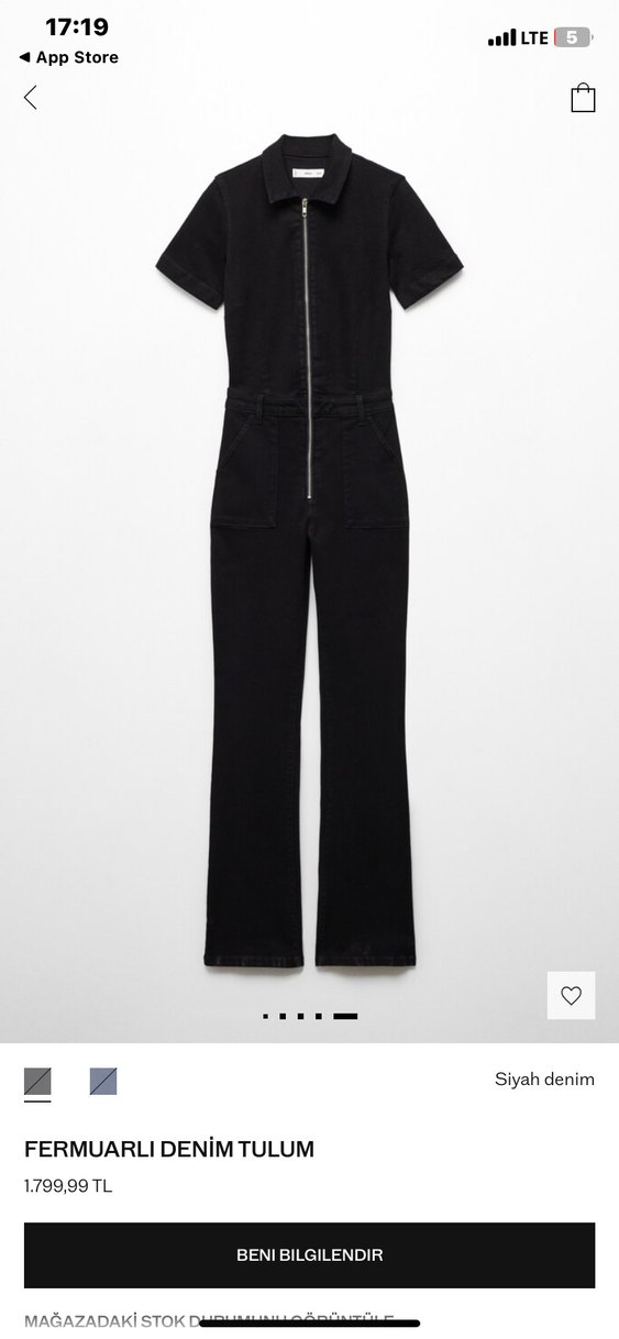 MANGO FERMUARLI DENIM TULUM - Görsel 4