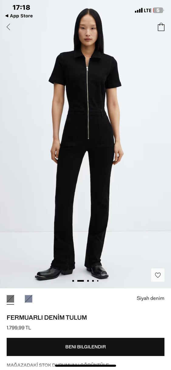 MANGO FERMUARLI DENIM TULUM - Görsel 2