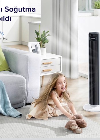 LEVOIT Vantilatör, 28dB Sessiz Kule Tipi, 5 Hız Seviyesi, 4 Mod, - Görsel 2