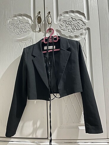 Bağlama detaylı blazer ceket