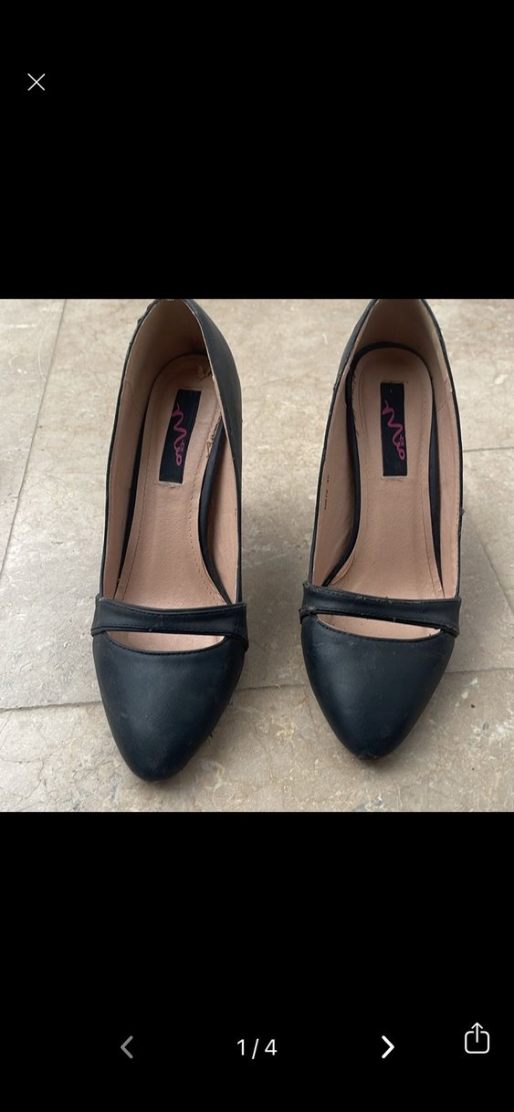 Klasik Siyah Tokalı Stiletto Topuklu Kadın Ayakkabı - Görsel 2