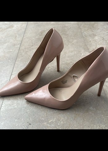 Bej Rugan Stiletto Topuklu Kadın Ayakkabı - Görsel 3