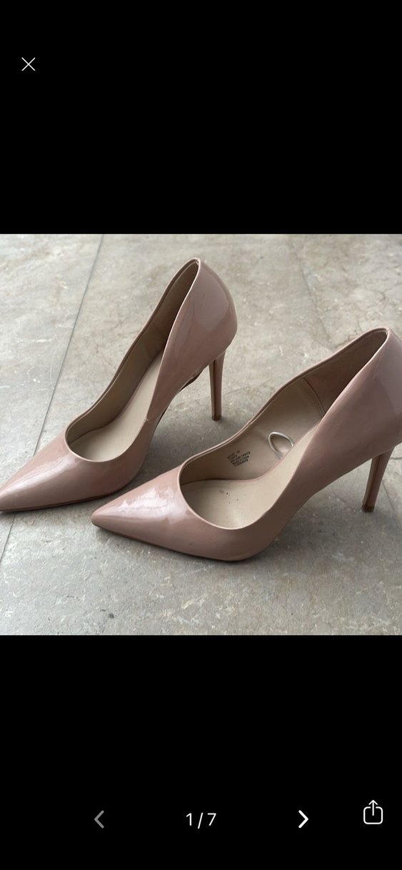 Bej Rugan Stiletto Topuklu Kadın Ayakkabı - Görsel 3