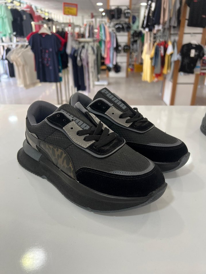 Leopar Desenli Platform Spor Ayakkabı - Görsel 2