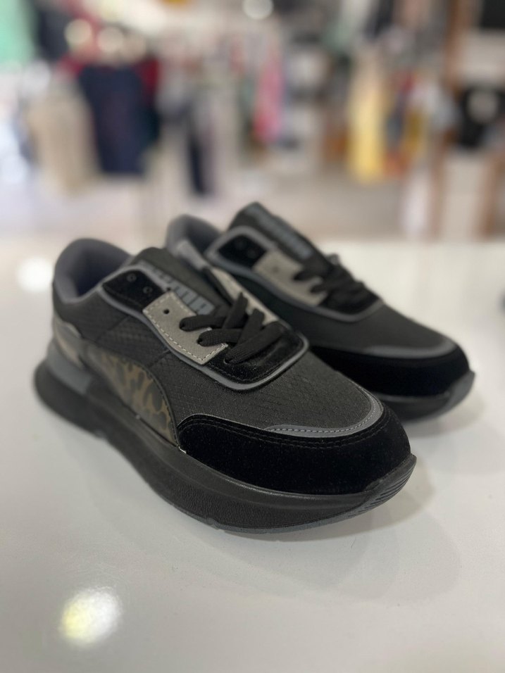 Leopar Desenli Platform Spor Ayakkabı - Görsel 4