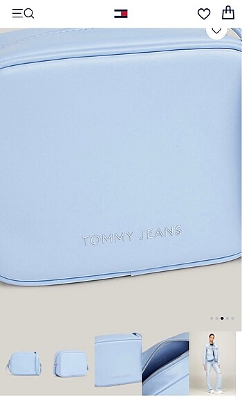 Beden mavi Renk Tommy Hilfiger Çanta