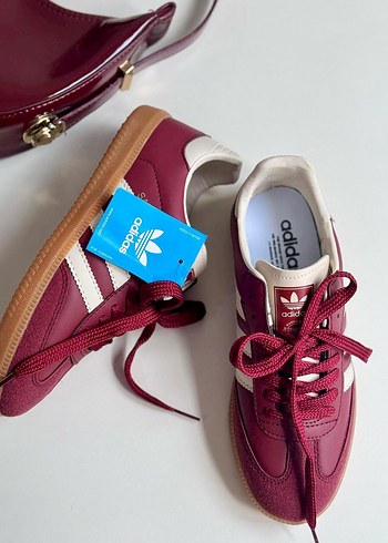 Bordo Adidas Wedge Topuklu Spor Ayakkabı