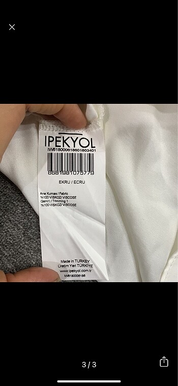 m Beden İPEKYOL GÖMLEK
