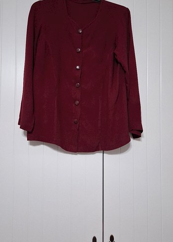 Bordo Uzun Kollu Kadın Takım Elbise - Görsel 3