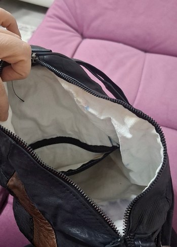 Deri Kahverengi Kadın Sırt Çantası - Görsel 3