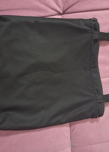 Siyah Minimalist Kadın Omuz Çantası - Görsel 2